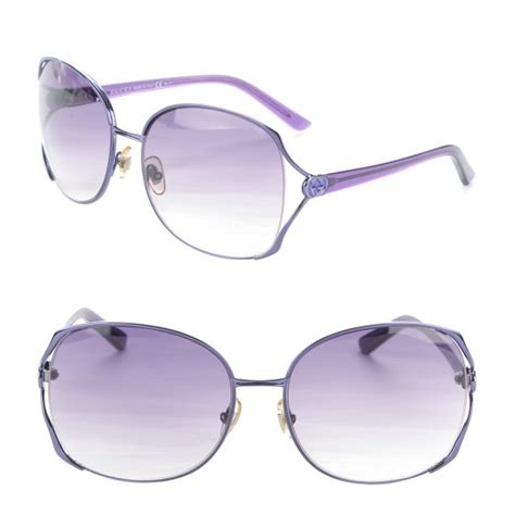 gucci 2861 s|GUCCI Metal Oversized Sunglasses 2861/S Purple.